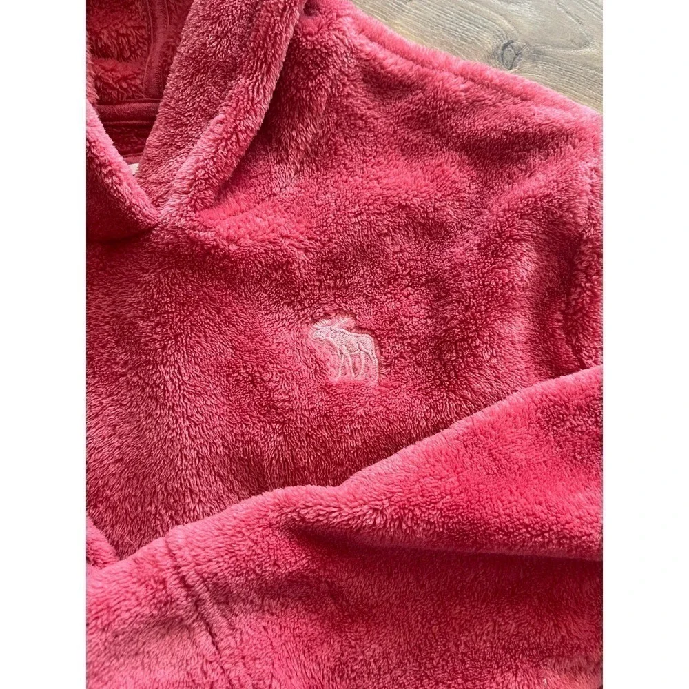 Abercrombie Kids girls faux fur fleece hoodie size 11-12 - Picture 3 of 9